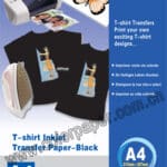 Dark T-shirt transfer paper,120g/m2  A4 5 Fogli