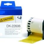 Amarillo 62mmX15.24m  para Brother P-Touch QL1000 1050 1060